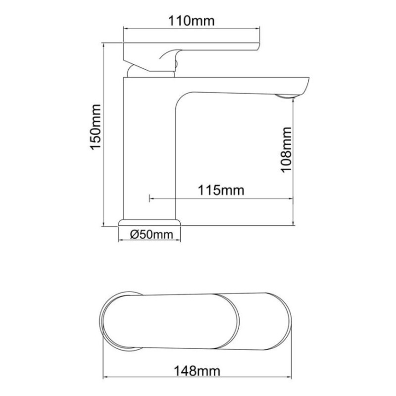 Μπαταρία νιπτήρος 087689 Compact Interflex