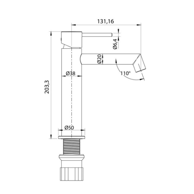 Μπαταρία νιπτήρος 087748 Dot Interflex