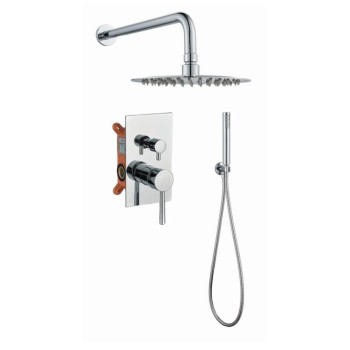 Πλήρες σετ εντοιχισμού ντουζιέρας 2 εξόδων 087825 Fine Interflex