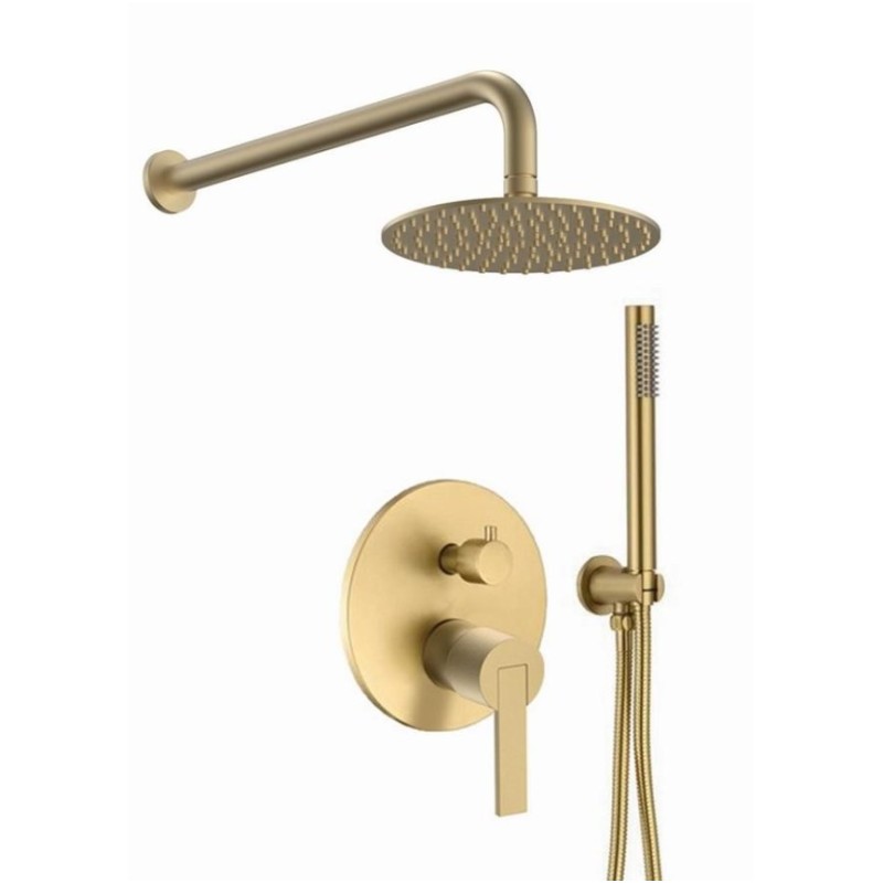 Πλήρες σετ εντοιχισμού ντουζιέρας 2 εξόδων Hermes Interflex