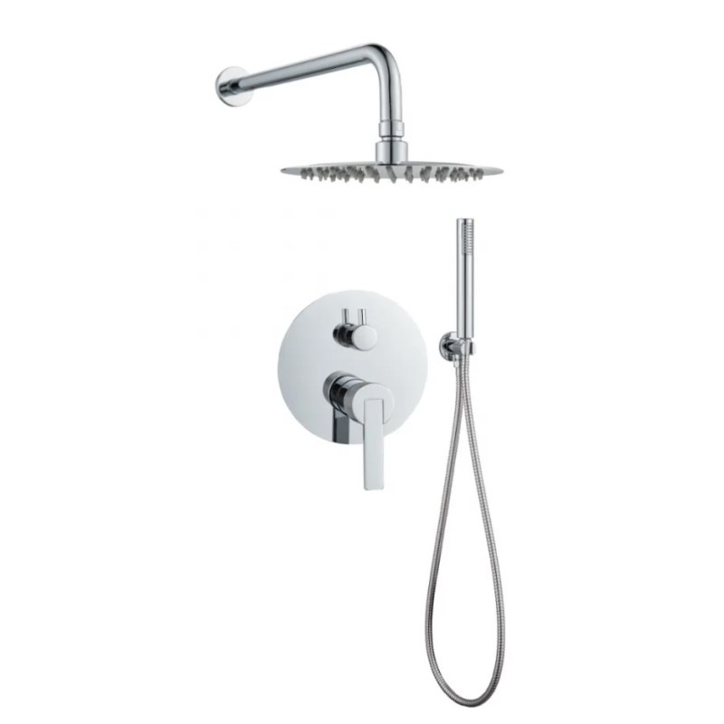 Πλήρες σετ εντοιχισμού ντουζιέρας 3 εξόδων Hermes Interflex