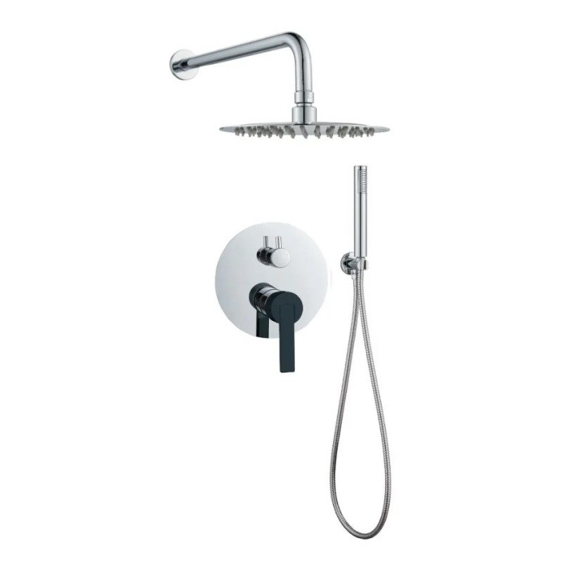 Πλήρες σετ εντοιχισμού ντουζιέρας 3 εξόδων Hermes Interflex