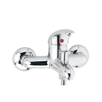 Μπαταρία λουτρού με τηλέφωνο, στήριγμα τηλεφώνου & σπιράλ 082784 Intermix Interflex