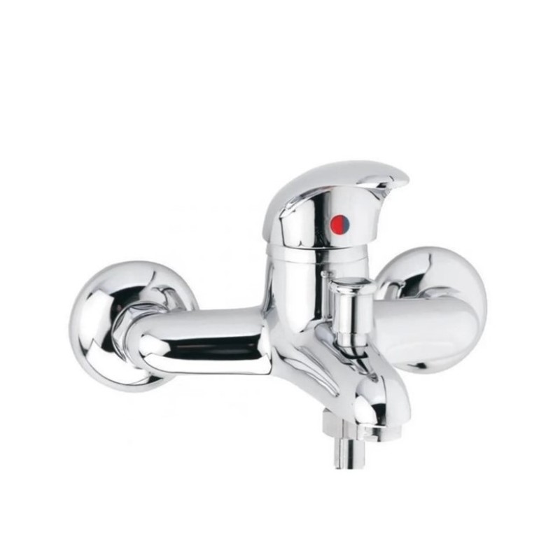 Μπαταρία λουτρού με τηλέφωνο, στήριγμα τηλεφώνου & σπιράλ 082784 Intermix Interflex