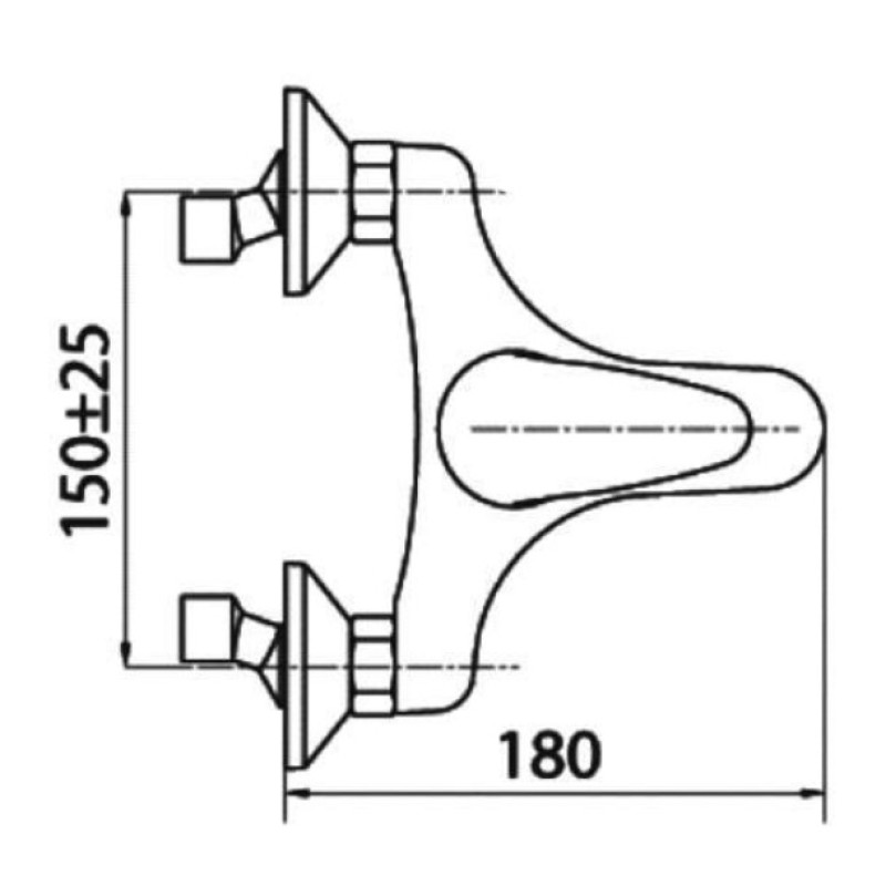 Μπαταρία λουτρού με τηλέφωνο, στήριγμα τηλεφώνου & σπιράλ 082784 Intermix Interflex