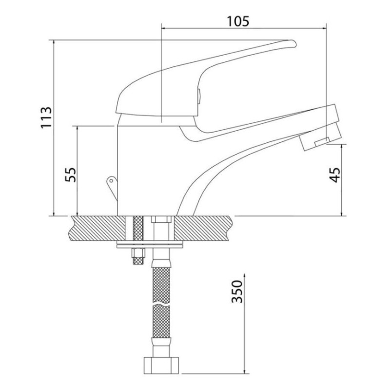 Μπαταρία νιπτήρος 082785 Intermix Interflex