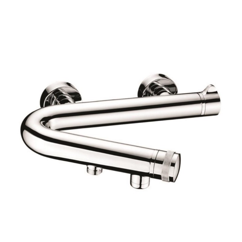 Μπαταρία λουτρού με τηλέφωνο, στήριγμα τηλεφώνου & σπιράλ 084178 Minimal Interflex