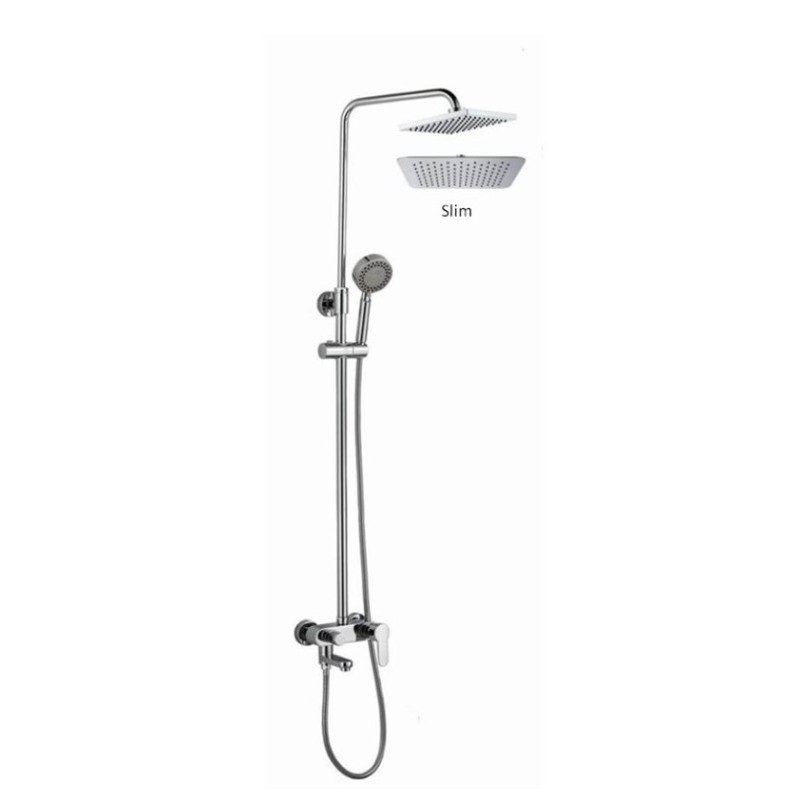 Μπαταρία ντουζιέρας με κολώνα ρυθμιζόμενου ύψους 087927 Mod Interflex