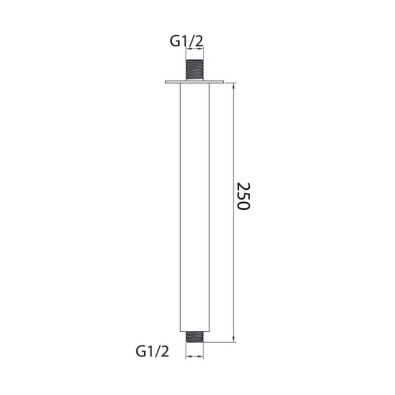 Μπράτσο οροφής 25cm 077326 Modern Style Interflex Μπράτσο οροφής 25cm 077326 Modern Style Interflex