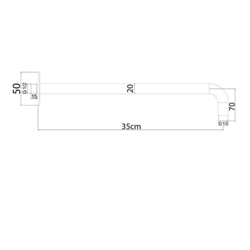 Βραχίονας τοίχου 35cm 077514 Modern Style Interflex