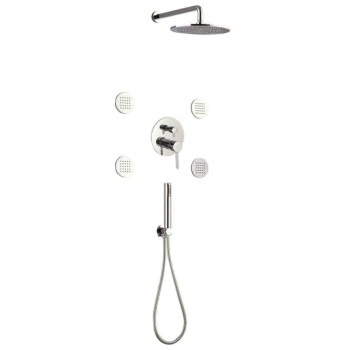 Πλήρες σετ εντοιχισμού ντουζιέρας 3 εξόδων με υδρομασάζ 087217 Pure Interflex