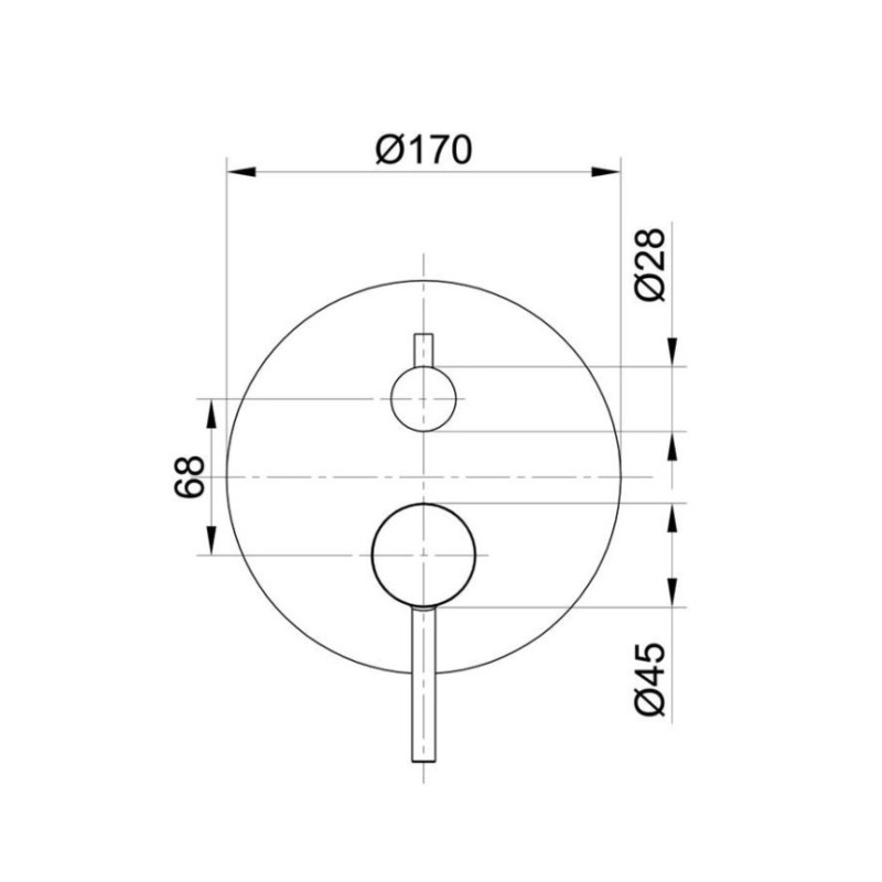 Μίκτης εντοιχισμού 2 εξόδων 087495 Pure Interflex