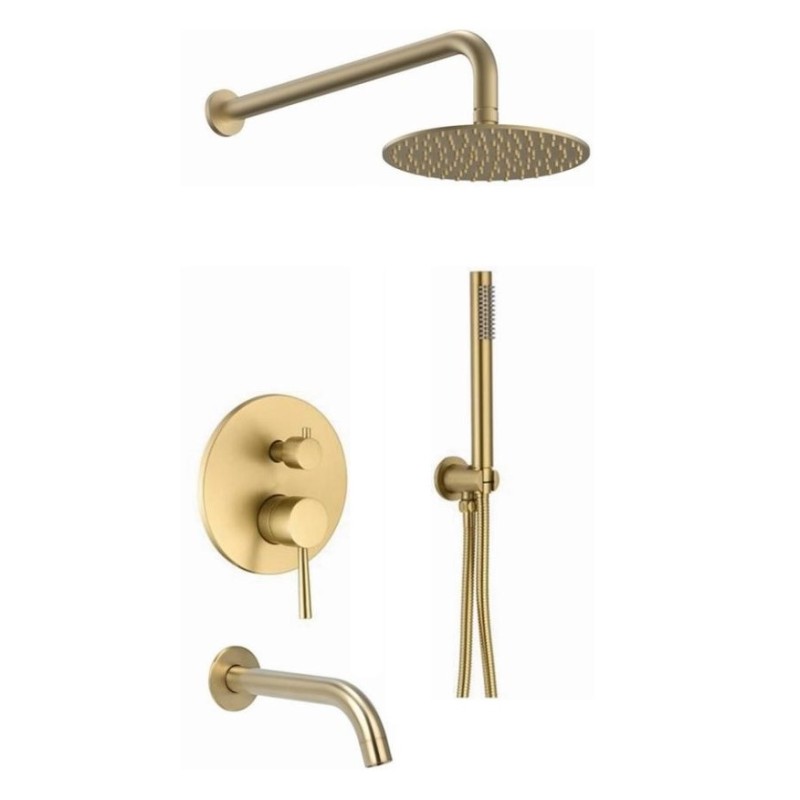 Πλήρες σετ εντοιχισμού ντουζιέρας 3 εξόδων 087875 Pure Interflex