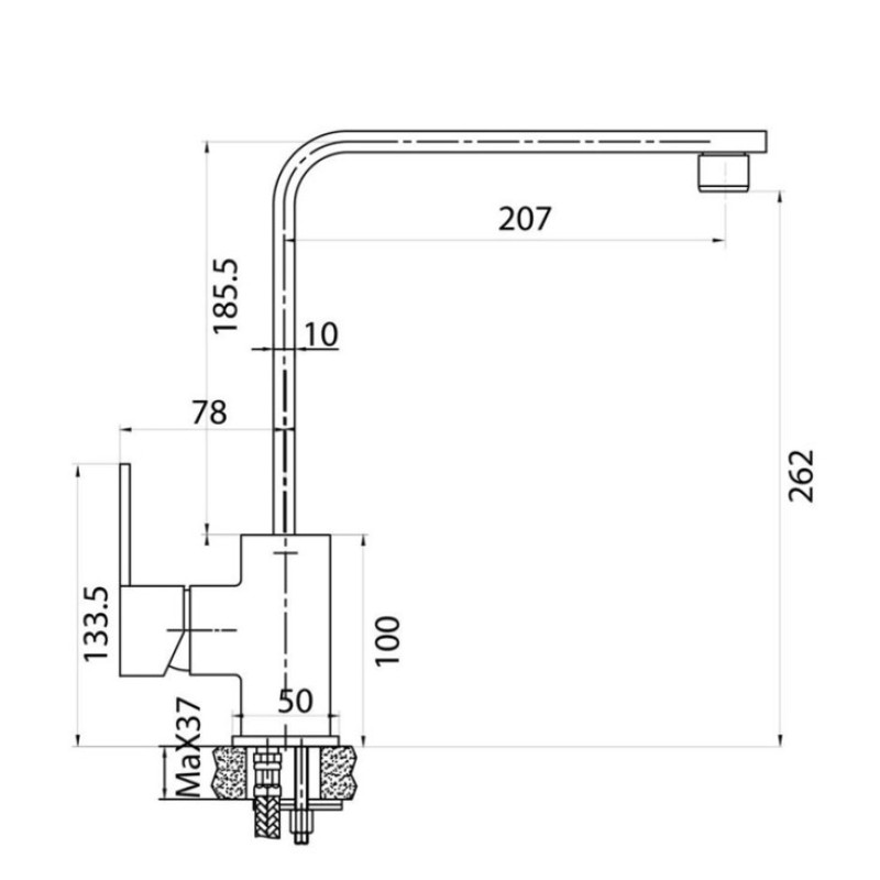 Μπαταρία κουζίνας 083876 Quattro Interflex