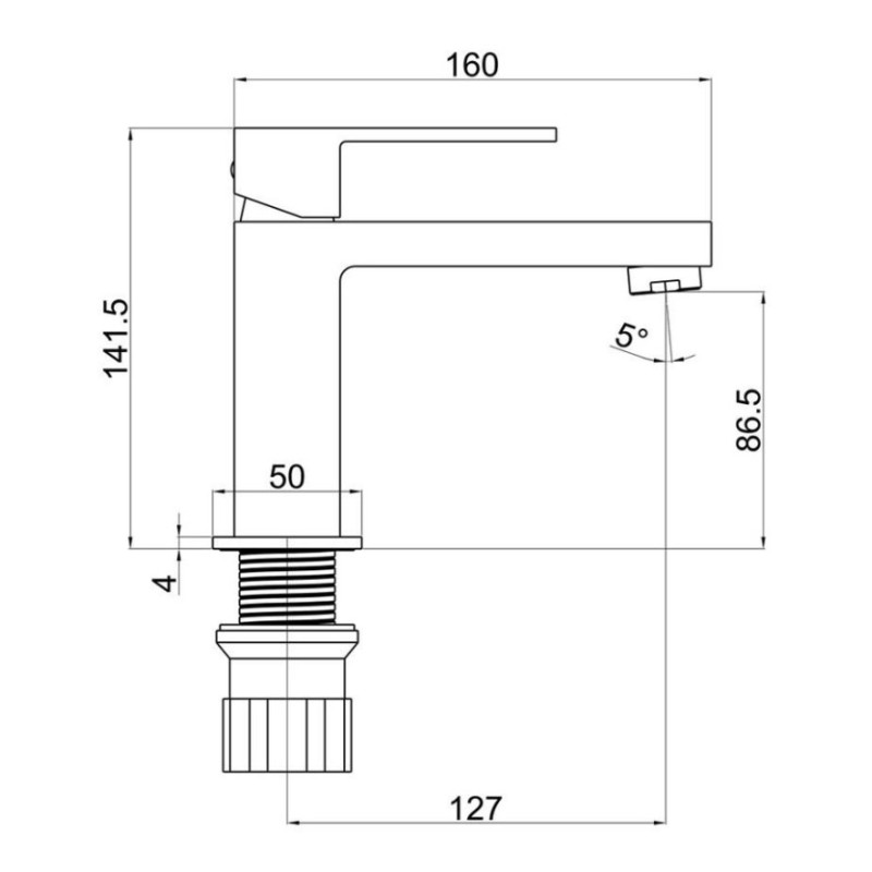 Μπαταρία νιπτήρος 087491 Quattrol Interflex