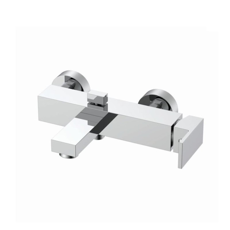 Μπαταρία λουτρού με τηλέφωνο, στήριγμα τηλεφώνου & σπιράλ 087493 Quattro Interflex