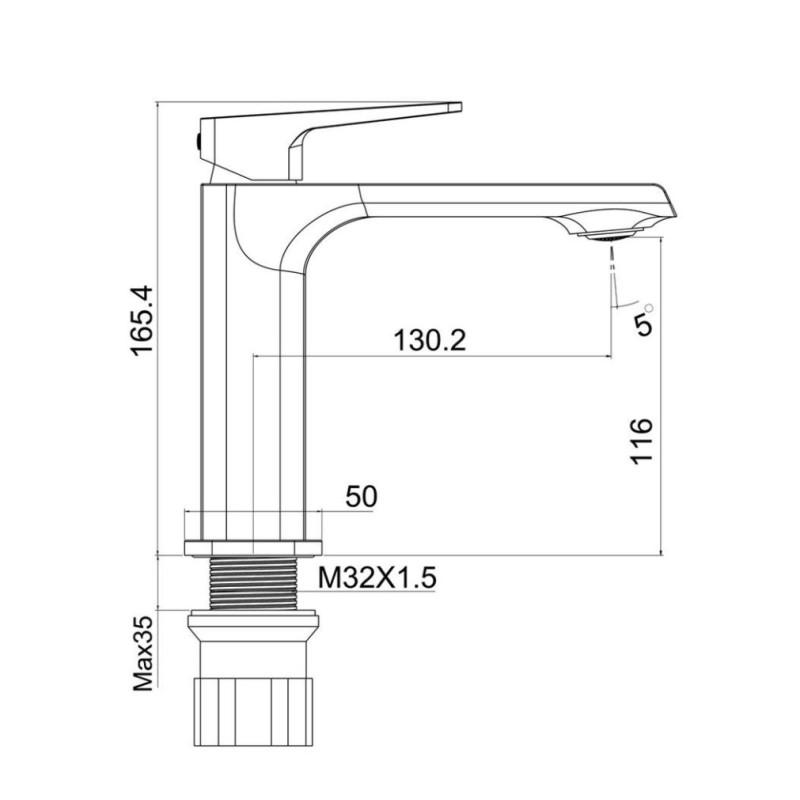 Μπαταρία νιπτήρος 087487 Romeo Interflex Μπαταρία νιπτήρος 087487 Romeo Interflex