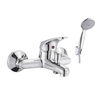 Μπαταρία λουτρού με τηλέφωνο, στήριγμα τηλεφώνου & σπιράλ 080568 Status Interflex