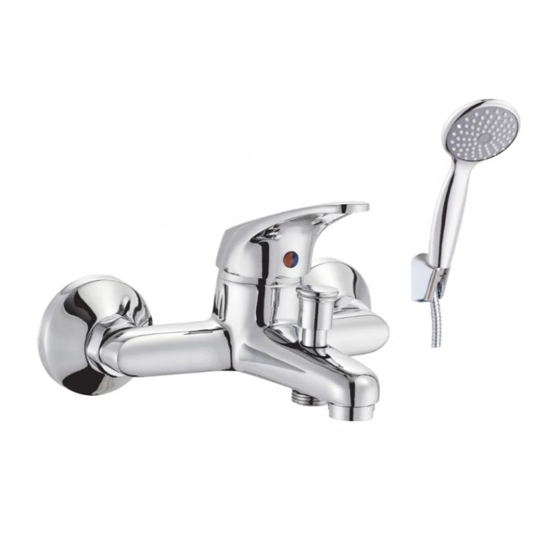 Μπαταρία λουτρού με τηλέφωνο, στήριγμα τηλεφώνου & σπιράλ 080568 Status Interflex