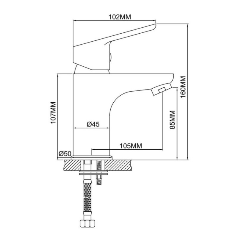 Μπαταρία νιπτήρος 087527 Status Interflex