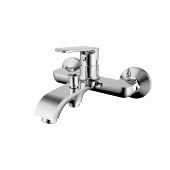 Μπαταρία λουτρού με τηλέφωνο, στήριγμα τηλεφώνου & σπιράλ 086693 Stilo Interflex