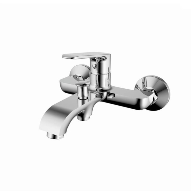 Μπαταρία λουτρού με τηλέφωνο, στήριγμα τηλεφώνου & σπιράλ 086693 Stilo Interflex