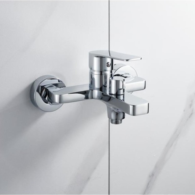 Μπαταρία λουτρού με τηλέφωνο, στήριγμα τηλεφώνου & σπιράλ 087746 Symbol Interflex