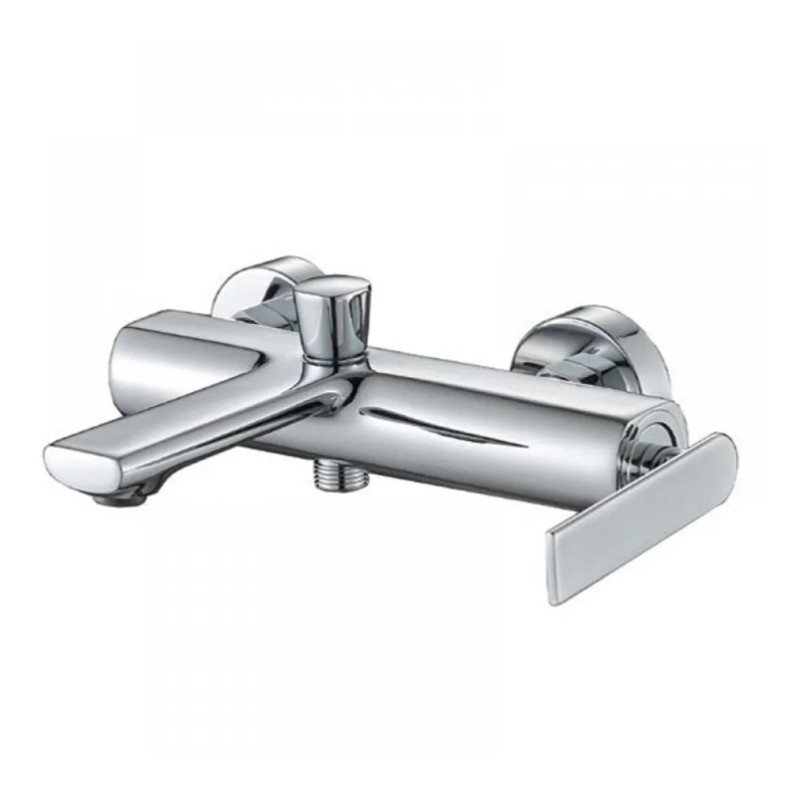 Μπαταρία λουτρού με τηλέφωνο, στήριγμα τηλεφώνου & σπιράλ 086790 Zen Interflex