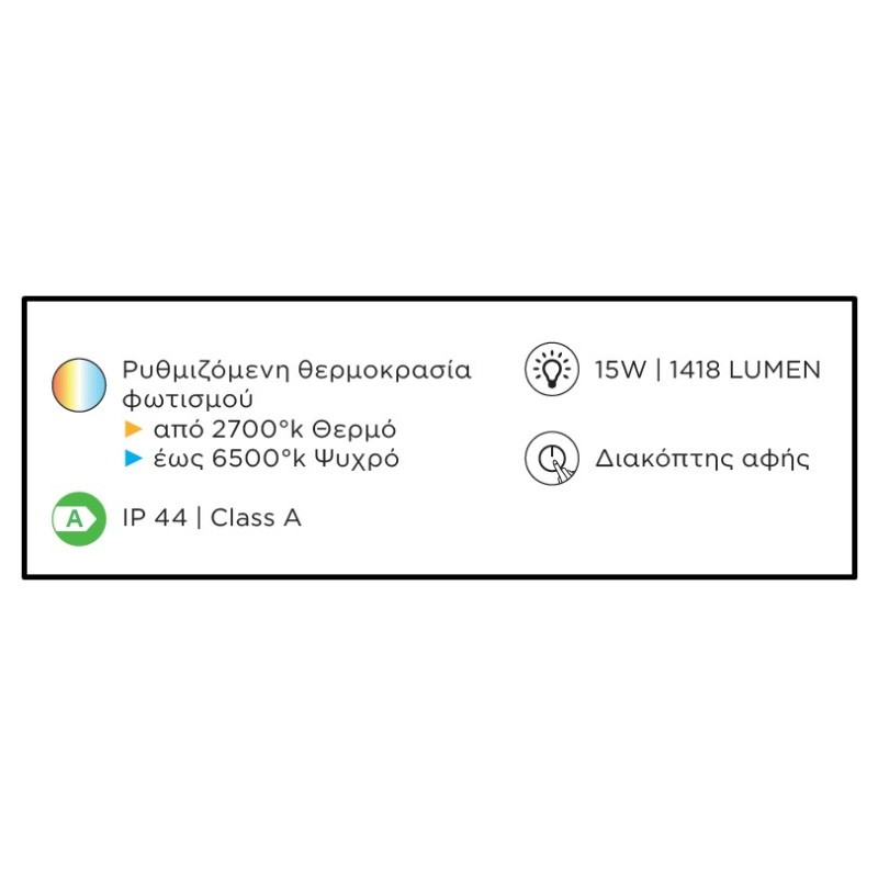 Καθρέπτης μπάνιου Led Ø50cm Jolly Luminor