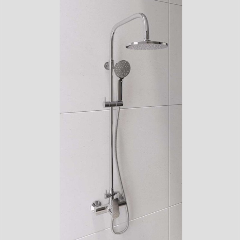 Μπαταρία ντουζιέρας με κολώνα ρυθμιζόμενου ύψους 00-02956 Optima Modea