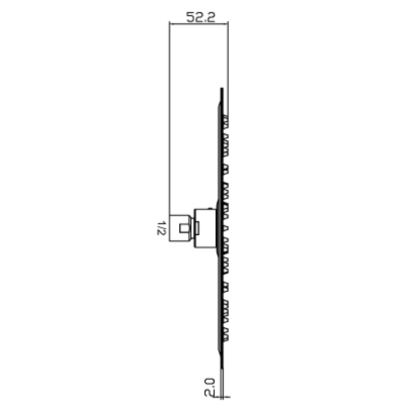 Κώδωνας ντουζιέρας ανοξείδωτος 300x300 00-03124 Modea 