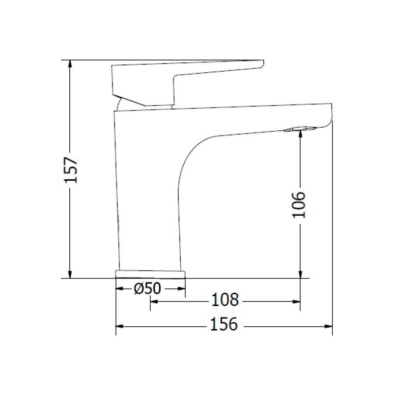 Μπαταρία νιπτήρος αναμεικτική Optima 00-02501/1 Modea
