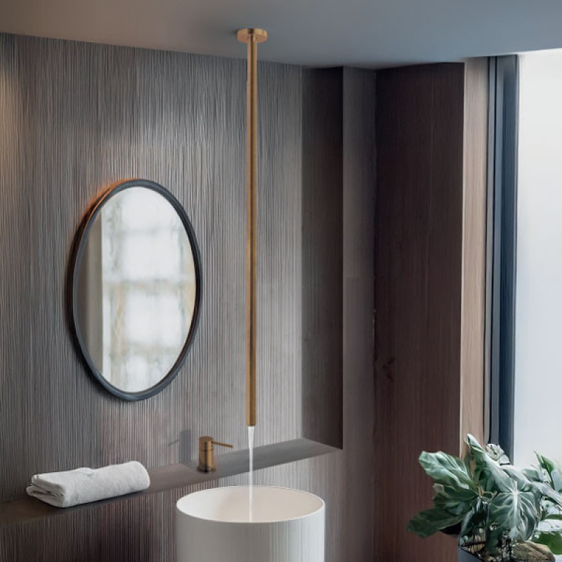 Ρουξούνι οροφής 130cm με επικαθήμενο μίκτη νιπτήρος R6826+R5309 Eurorama