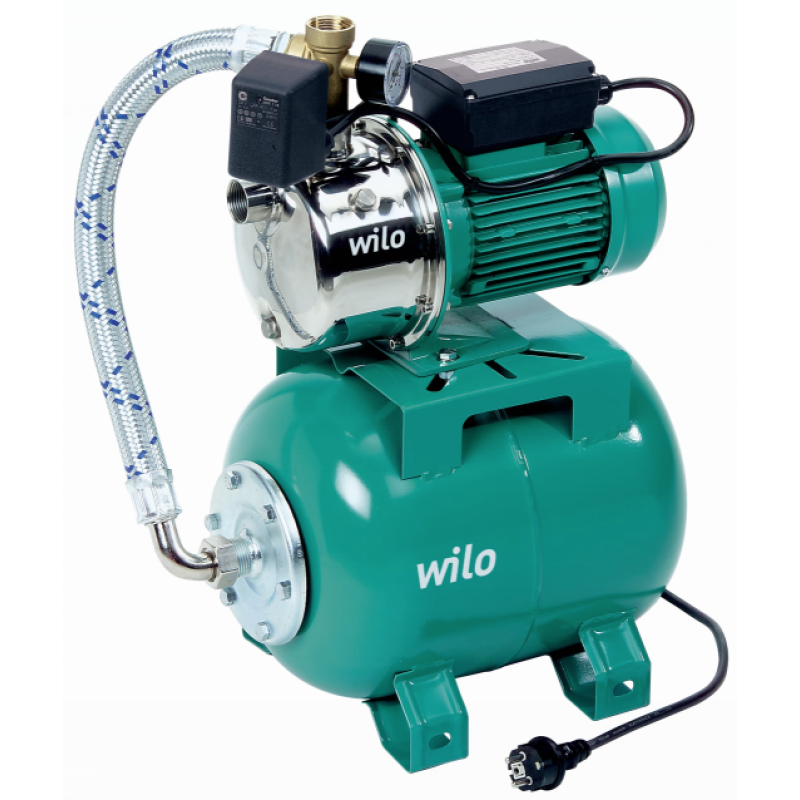 Πιεστικό συγκρότημα με ανοξείδωτη αντλία αυτόματης αναρρόφησης και δοχείο HWJ 203/18 Wilo Πιεστικό συγκρότημα με ανοξείδωτη αντλία αυτόματης αναρρόφησης και δοχείο HWJ 203/18 Wilo