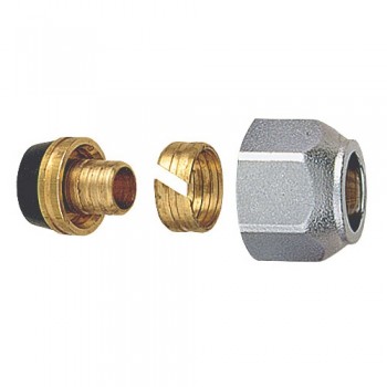 Ρακόρ πλαστικού σωλήνα Pex Φ16x2,0 (24x19) Brass Form
