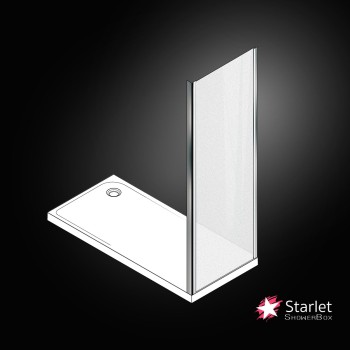 Πλαϊνό πάνελ ντουζιέρας fabric / χρωμέ SPS_F-100 Starlet