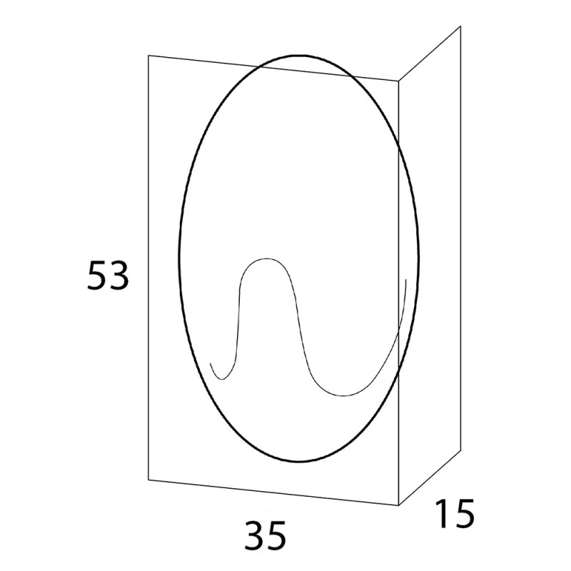 Άγκιστρο μονό μεγάλο (σετ 3 τεμ) Baseline Oval Tiger