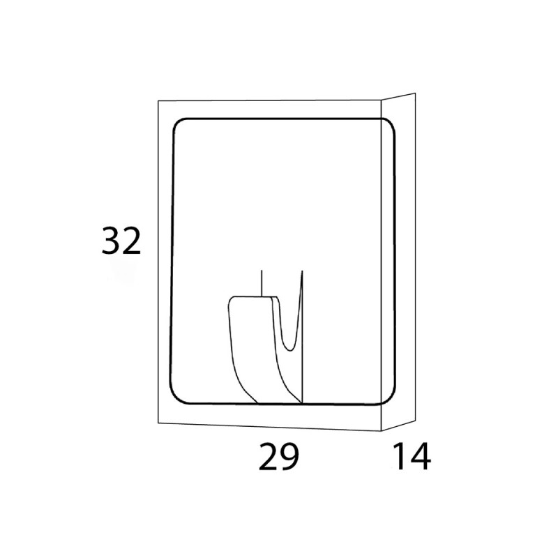 Άγκιστρο μονό (σετ 6 τεμ) 1110830142 Baseline Rectangle Tiger