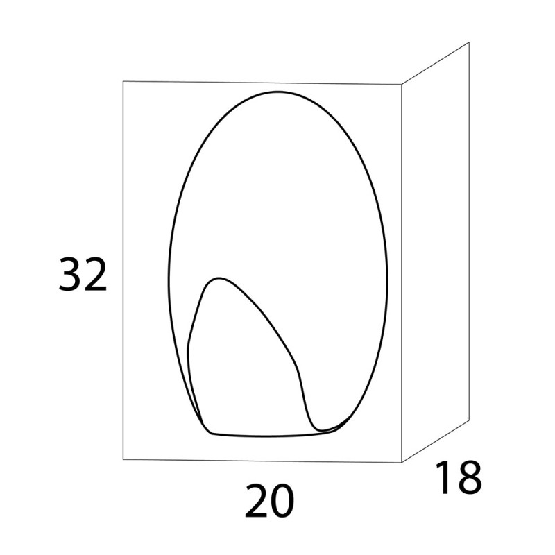 Άγκιστρο μονό (σετ 2 τεμ) 1111530942 Baseline Oval Tiger