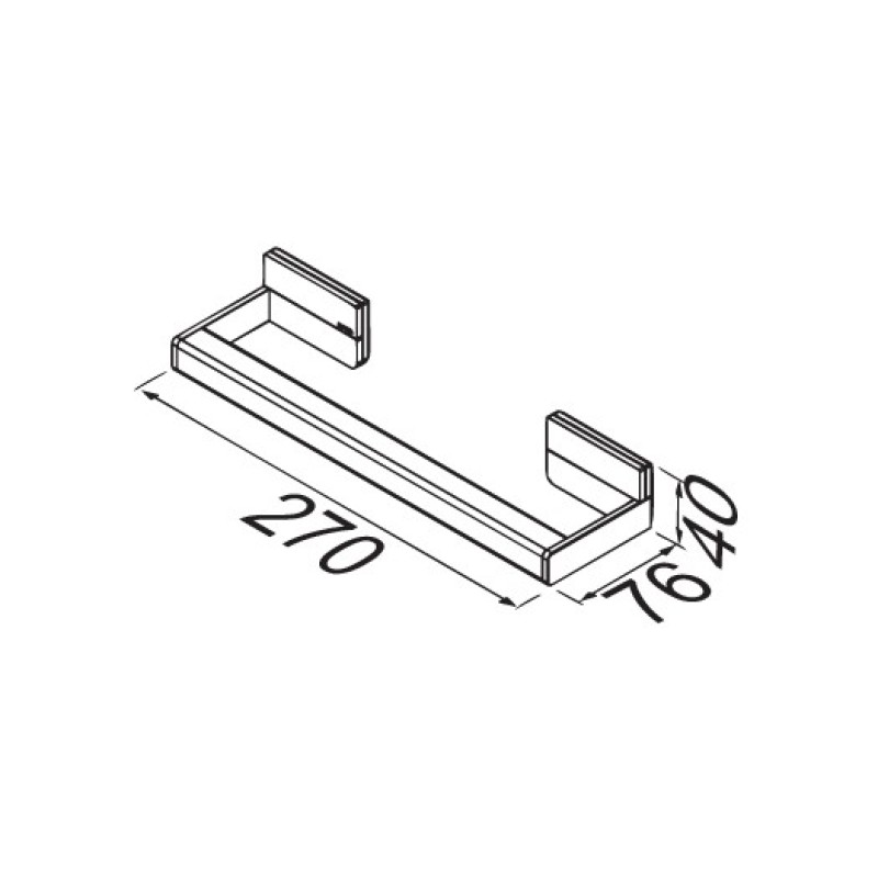 Λαβή λουτρού / πετσετοκρεμάστρα 1506-110 Craft Geesa