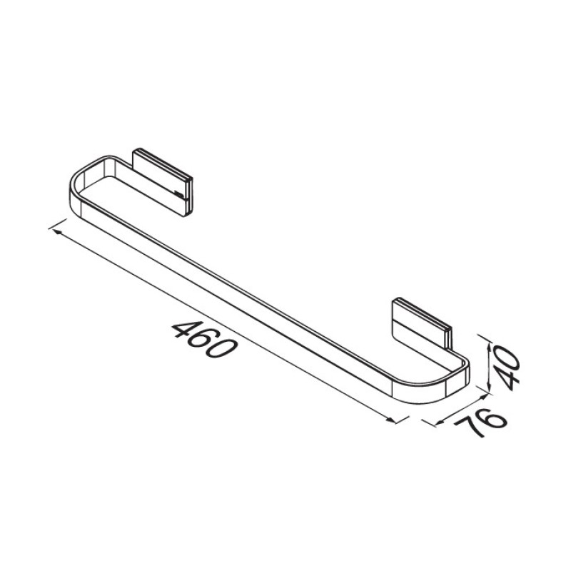 Πετσετοκρεμάστρα 1507/45-110 Craft Geesa