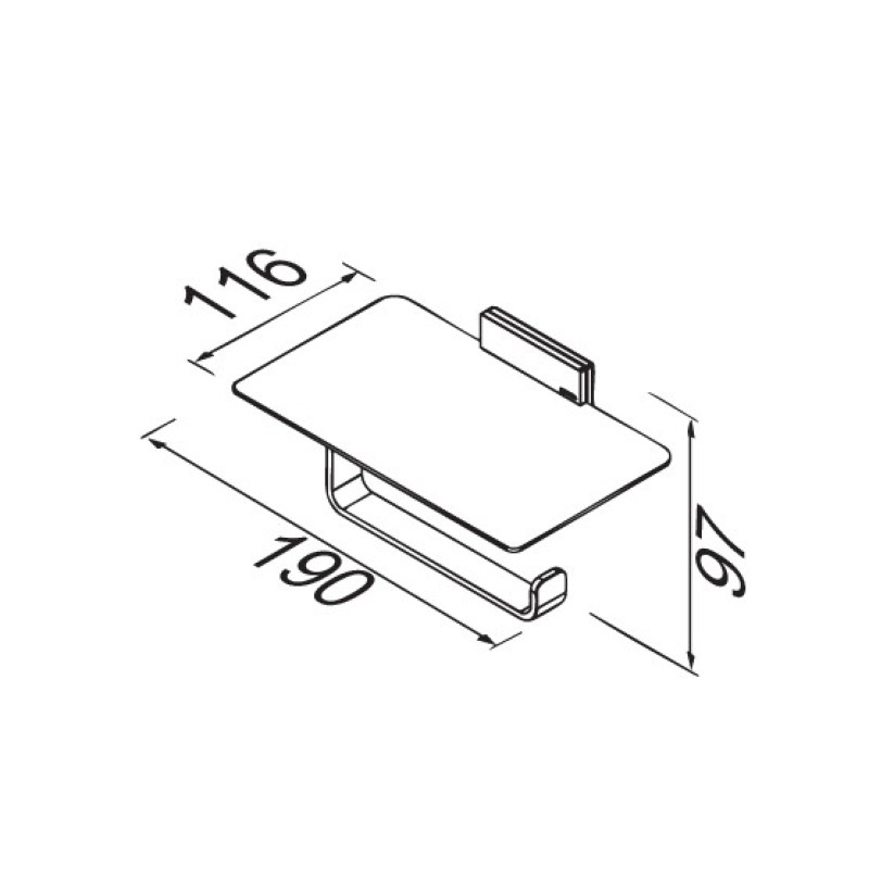 Χαρτοθήκη με εταζέρα 1524-110 Craft Geesa