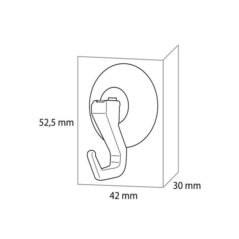 Άγκιστρο μονό (σετ 2 τεμ) 172570141 Suction hook Tiger