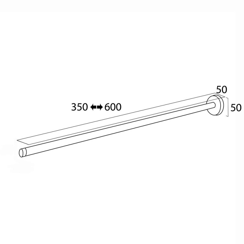 Πετσετοκρεμάστρα τηλεσκοπική 35-60cm Boston Tiger