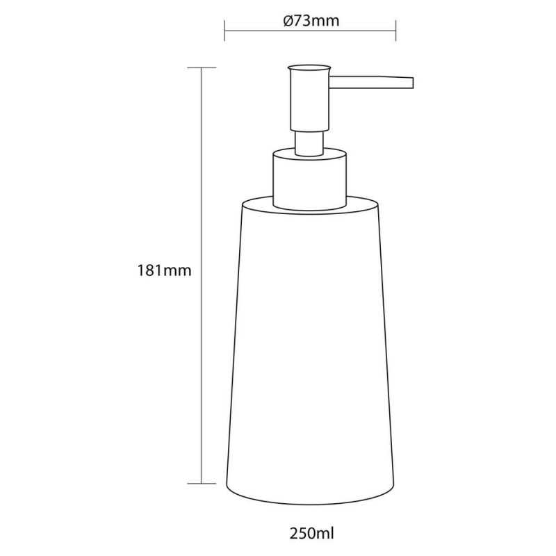 Επικαθήμενος διανομέας υγρού σαπουνιού 275ml Pierra Sealskin