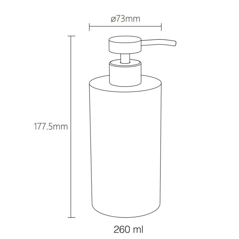 Επικαθήμενος διανομέας υγρού σαπουνιού 260ml 800032 Blend Sealskin
