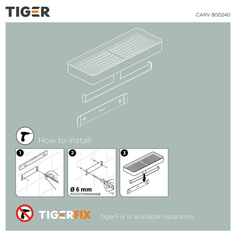 Χαρτοθήκη διπλή με εταζέρα 800240 Carv Tiger