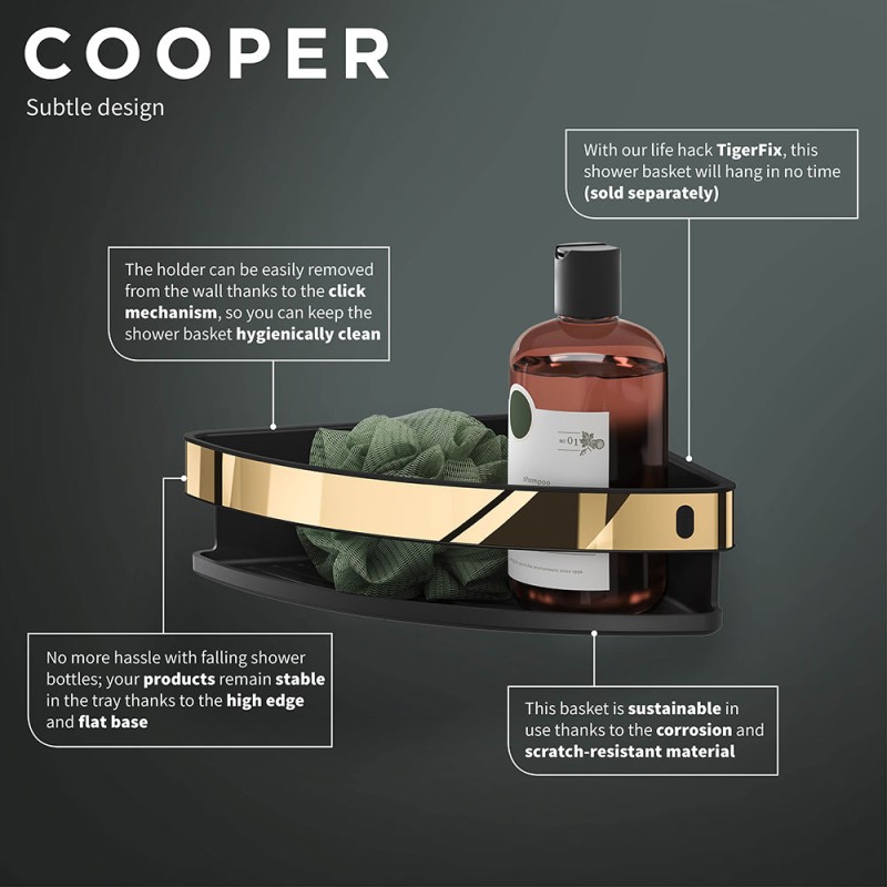 Γωνιακή σπογγοθήκη - μπουκαλοθήκη 21cm 800563 Cooper Tiger