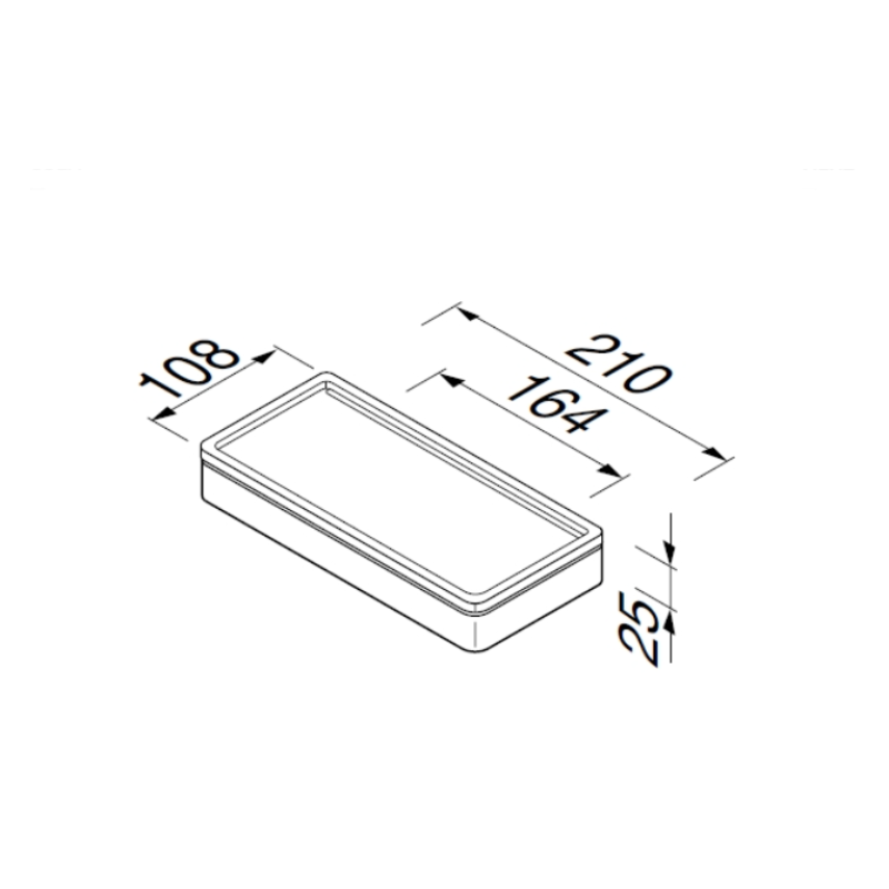 Εταζέρα με σχισμή αποστράγγισης 8804 Frame Geesa