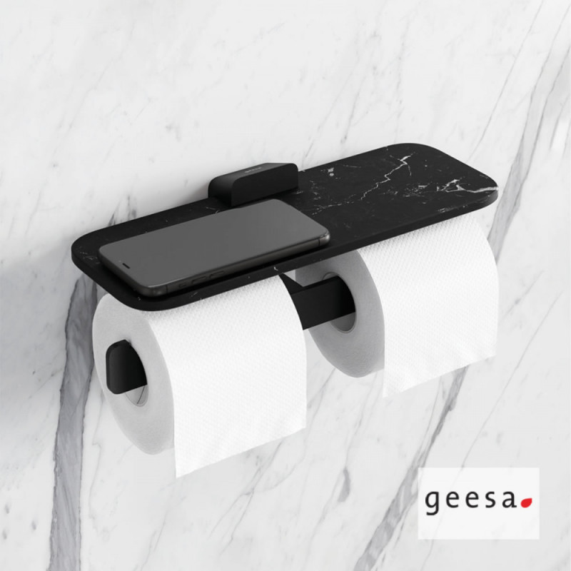 Χαρτοθήκη διπλή με εταζέρα 9948-400 Shift Geesa